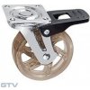GTV Nábytkové kolečko B SHIFT hnědé 75 mm s brzdou