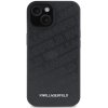 Karl Lagerfeld PU Quilted Pattern Zadný Kryt pre iPhone 15 Čierna