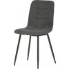 Autronic JEDÁLENSKÁ STOLIČKA - šedá látka - 44 x 91 x 52 cm, textil + kov