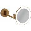 Kludi Vela R Kozmetické nástenné zrkadlo s LED osvetlením kefovaný bronz 58995N1W