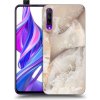 Picasee silikónový čierny obal pre Honor 9X Pro - Cream marble