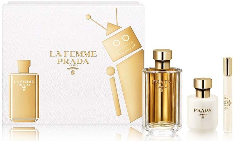 Prada La Femme I. EDP 100 ml + EDP roll-on 10 ml + telové mlieko 100 ml darčeková sada