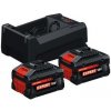 BOSCH Starter set 2x EXBA 18V-55, GAL 12V/18V-80, škatuľa 1600A0373P