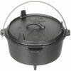 MFH hrniec DUTCH OVEN liatinový 3,8 l ČIERNY