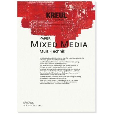 Kreul Mixed media papier A4 10 listov
