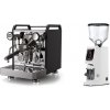 Rocket Espresso Mozzafiato FAST R, black + Eureka Atom W 75, white