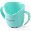 BABYONO Hrnček ergonomický s uškami 120 ml mint 6m+