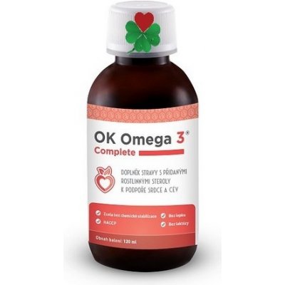 OKG OK Omega-3 Complete cholesterol srdce cévy tlak 120 ml