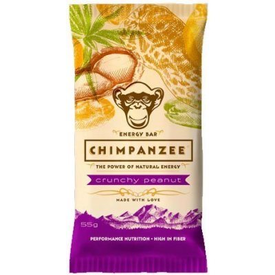 Energetická tyčinka Chimpanzee Energy Bar Crunchy Peanut 55g - Odosielame do 24 hodín