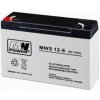 Batéria olovená 6V/12Ah MWS 12-6 gélový akumulátor