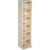 tectake 401699 stojan so 6 policami na 102 cédečiek 90x21x20cm - buk