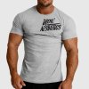 Pánske fitness tričko Iron Aesthetics Splash, sivé, Veľkosť XXL, Farba Sivá