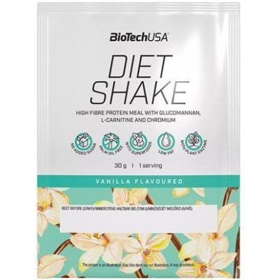 Srvátkový nápoj v prášku, 30g, BIOTECH USA "Diet Shake", vanilka