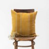Ľanová obliečka na vankúš 40x40 cm Amber Bronze Stripes – Linen Tales