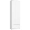 Uzavretý regál R60 2D 1SZ CLP biely