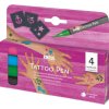 Kreul Tattoo Pen Set Tetovacie pero Anchor, Stars, Butterfly 4 ks
