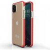 AppleKing transparentný kryt s farebným rámom z mäkkého plastu pre iPhone 11 Pro - červený - možnosť vrátiť tovar ZADARMO do 30tich dní