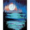 Zuty Mesiac nad jazerom 80 x 100 cm vypnuté plátno na rám 8596530032434