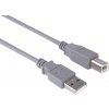 Dátový kábel PremiumCord USB 2.0 3m prepojovací biely (KU2AB3)