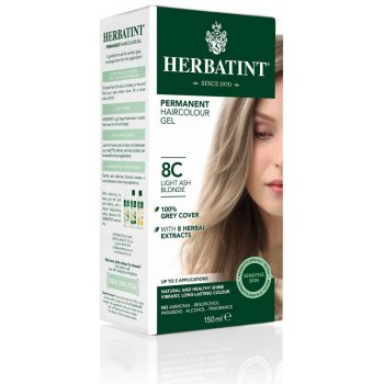 Herbatint permanentná farba na vlasy svetlo popolavá blond 8C 150 ml