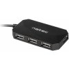 Natec Locust rozbočovač 4x USB 2.0 HUB, čierny NHU-0647