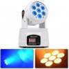 BeamZ MHL74 Mini otočná hlava 7X 10W LED, Biela farba