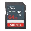 SanDisk SDXC karta 64GB Ultra (100MB/s Class 10 UHS-I) SDSDUNR-064G-GN3IN