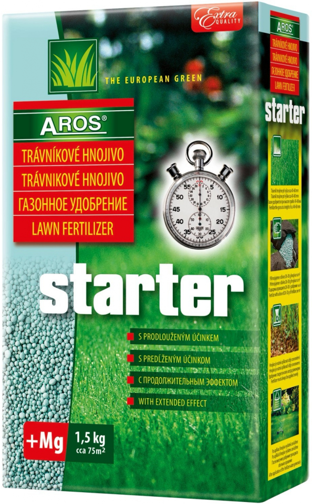 Trávnikové hnojivo Aros Starter 1,5 kg