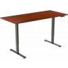 AlzaErgo Table ET2 Core čierny + doska 140 × 80 cm lamino gaštan