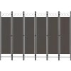 vidaXL Paraván so 6 panelmi, antracitový 240x180 cm