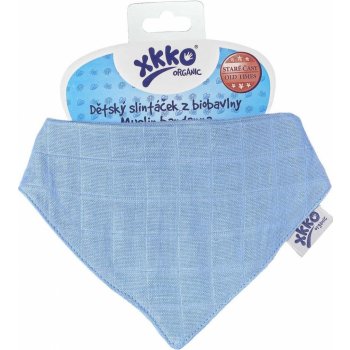 Kikko Xkko organic staré časy slintáček pastels ocean blue