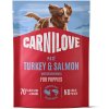 Carnilove Dog Pouch Paté Turkey & Salmon with Blueberries for Puppies 300 g
