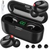 Izoxis Bezdrôtové slúchadlá F9 Bluetooth 5.1 - Powerbanka 2000 mAh ISO 16154
