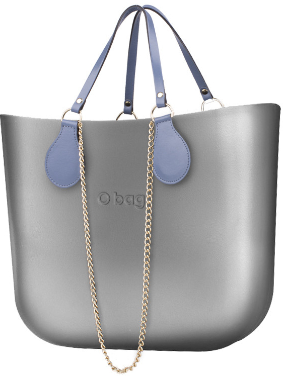 O bag kabelka MINI Silver s retiazkovou rúčkou a modrou koženkou od 72,95 €  - Heureka.sk