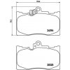 Sada brzdových platničiek kotúčovej brzdy BREMBO P 83 072