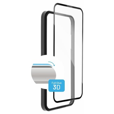 Ochranné sklo FIXED 3D FullGlue-Cover s aplikátorom pre Apple iPhone 13/13 Pre čiernych (FIXG3DA-723-BK)
