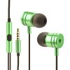 OEM Sluchátka HF Stereo Android MI metal - 3,5mm, box - limonka