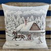 Gobelínový vankúš vianočný Chenille 1226 návlek na vankúš 42x42 cm