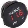 Digitálny voltmeter kruhový 6V - 33V, červené podsvietenie
