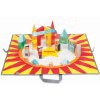 Janod drevené kocky na podložke Cirkus Kubix 08079