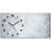 Vodorovné Sklenené hodiny na stenu tiché Betónové pozadia 60x30 cm