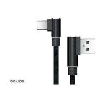 Akasa AK-CBUB39-10BK USB2.0 Typ-A na Typ-C, 100cm, černý