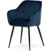 Jedálenská stolička Autronic 58x84 cm modrá látka PIKA BLUE4