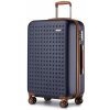 Kono 2486 Kufr spinner 75cm Modrý ABS/Polykarbonát