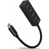 AXAGON HUE-M1C, 4x USB 3.mINI rozbočovač 2. generácie, kovový, kábel USB-C 20 cm