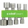 Hlavice nástrčné so 6-hrannou stopkou 1/4“, 8-dielna sada, EXTOL CRAFT