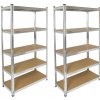 Profi tools Kovový regál ZEUS 180 x 90 x 40 cm 5 polic TC-030C (sada 2 ks)