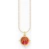 Thomas Sabo KE2204-471-7-L45V Gold-plated necklace w. palm pendant