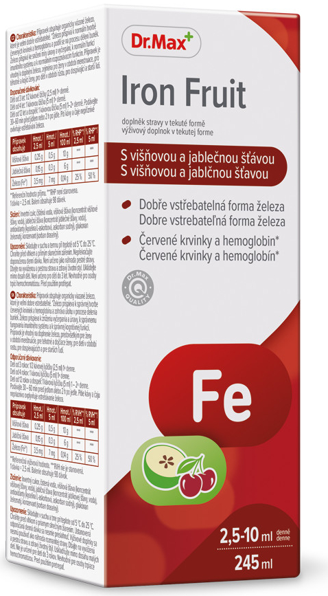 Dr.Max Iron Fruit sirup 245 ml od 10,99 € - Heureka.sk