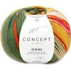 ONNI SOCKS Katia Farby ONNI: 402 zelená-žltá-červená